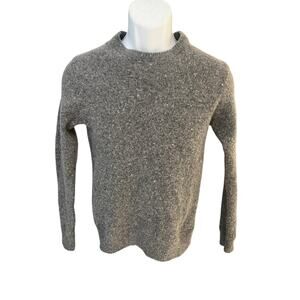 Refectory Men's M lambs wool blend grey long sleeve slim fit crewneck sweater